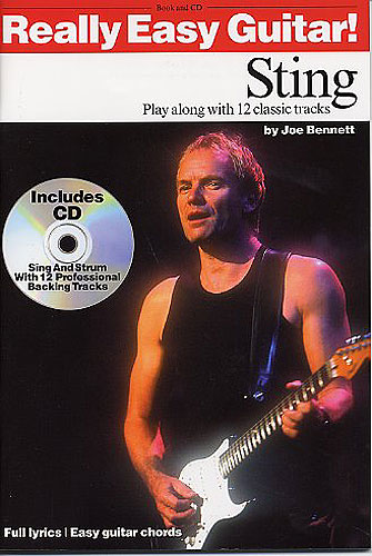 Sting Really Easy Guitar Book & Cd Sheet Music Songbook