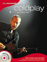 Coldplay Play Acoustic Guitar With Book & Cd Sheet Music Songbook