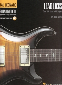 Lead Licks Koch Hal Leonard Guitar Method +online Sheet Music Songbook