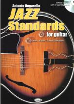 Jazz Standards For Guitar Ongarello Book & Cd Sheet Music Songbook