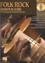 Guitar Play Along 13 Folk Rock Book & Cd Sheet Music Songbook