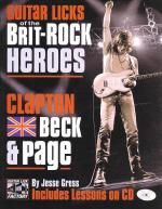 Guitar Licks Of The Brit-rock Heroes Book & Cd Sheet Music Songbook