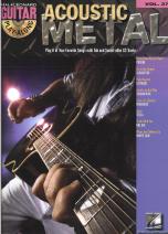 Guitar Play Along 37 Acoustic Metal Book & Cd Sheet Music Songbook