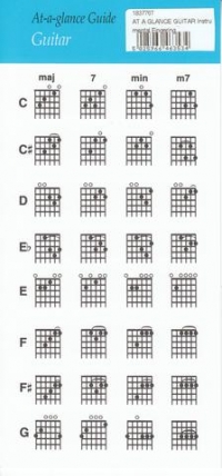 At A Glance Guitar Instrumental Fingering Sheet Music Songbook