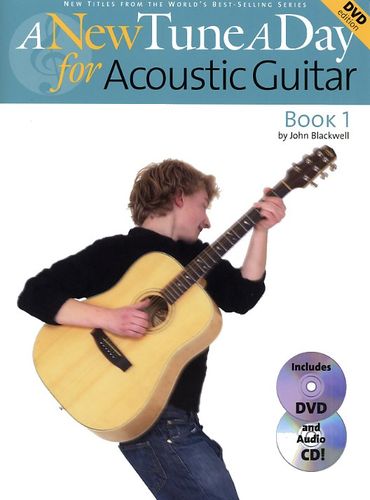 New Tune A Day Acoustic Guitar Book Cd & Dvd Sheet Music Songbook