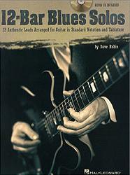 12 Bar Blues Solos Rubin Book & Cd Guitar Tab Sheet Music Songbook