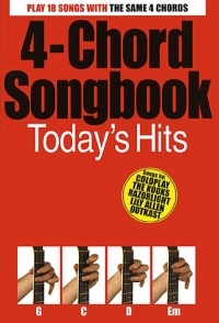 4 Chord Songbook Todays Hits Guitar Sheet Music Songbook