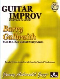 Barry Galbraith 5 Guitar Improvisation Book & Cd Sheet Music Songbook