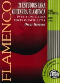 Herrero 21 Estudios Para Guitarra Flamenca + Cd Sheet Music Songbook
