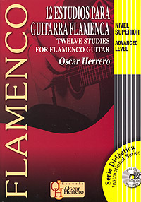 Herrero 12 Estudios Para Guitarra Flamenca + Cd Sheet Music Songbook