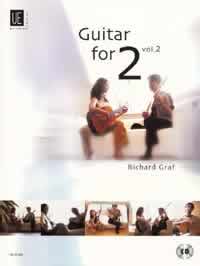 Guitar For 2 Vol 2 Book & Cd Guitar Duet Graf Sheet Music Songbook
