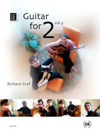 Guitar For 2 Vol 3 Book & Cd Guitar Duet Graf Sheet Music Songbook