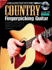 Progressive Country Fingerpicking Guitar Book & Cd Sheet Music Songbook