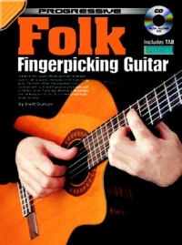 Progressive Folk Fingerpicking Guitar Book & Cd Sheet Music Songbook