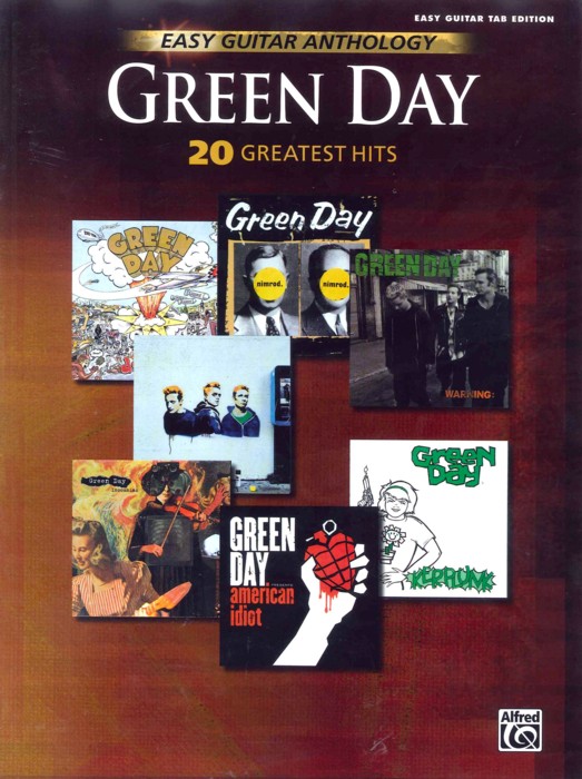 Green Day 20 Greatest Hits Easy Guitar Anthology Sheet Music Songbook