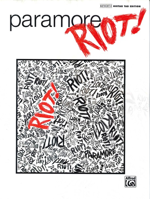 Paramore Riot Guitar Tab Sheet Music Songbook