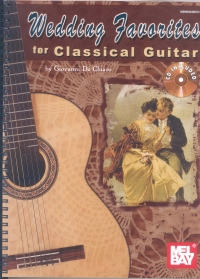 Wedding Favourites For Classical Guitar Book & Cd Sheet Music Songbook