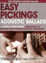 Easy Pickings Acoustic Ballads Guitar Sheet Music Songbook