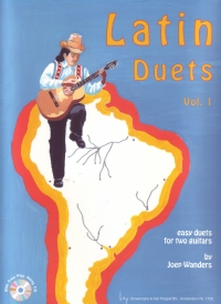 Wanders Latin Duets Vol 1 Guitar Book & Cd Sheet Music Songbook