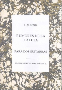Albeniz Rumores De La Caleta Malaguena Guitar Sheet Music Songbook