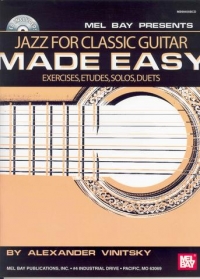 Jazz For Classical Guitar Made Easy Book & Cd Sheet Music Songbook