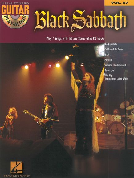 Guitar Play Along 67 Black Sabbath Book & Cd Sheet Music Songbook