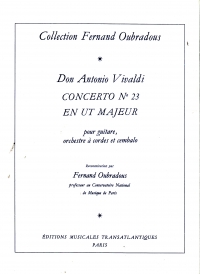 Vivaldi Concerto For Mandolin Rv425 Gtr/pf Sheet Music Songbook