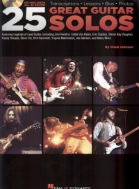 25 Great Guitar Solos Chad Johnson Book & Cd Sheet Music Songbook