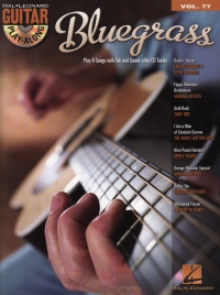 Guitar Play Along 77 Bluegrass Book & Cd Sheet Music Songbook
