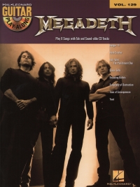 Guitar Play Along 129 Megadeth Book & Audio Sheet Music Songbook