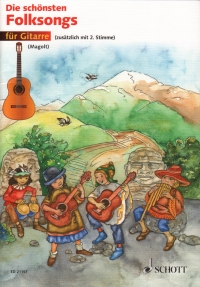 Most Beautiful Folk Songs 1-2 Guitars Sheet Music Songbook