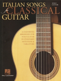 Italian Songs For Classical Guitar Tab Sheet Music Songbook