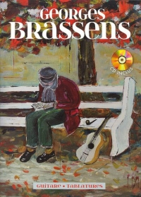 Georges Brassens 18 Songs Guitar Tab + Cd Sheet Music Songbook