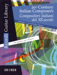 20th Century Italian Composers Guitar Sheet Music Songbook