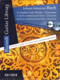 Bach Complete Lute Works & Chaconne Guitar + Cds Sheet Music Songbook
