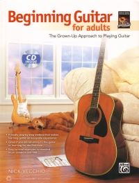 Beginning Guitar For Adults Vecchio Book & Cd Sheet Music Songbook