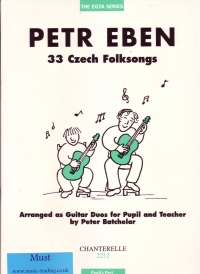 33 Czech Folksongs Eben Pupils Part Sheet Music Songbook