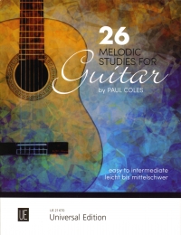 26 Melodic Studies For Guitar Coles Sheet Music Songbook