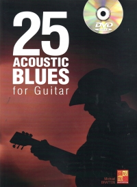 25 Acoustic Blues For Guitar Book & Dvd Sheet Music Songbook