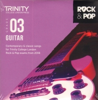 Trinity Rock & Pop 2018 Guitar Grade 3 Cd Sheet Music Songbook