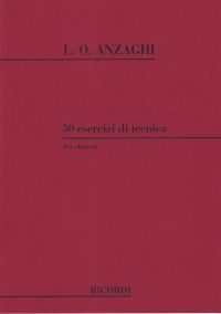 Anzaghi 50 Esercizi Di Tecnica Guitar Sheet Music Songbook