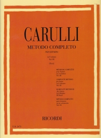 Carulli Metodo Completo Per Chitarra Vol 3 Sheet Music Songbook