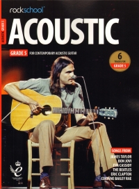Rockschool Acoustic Guitar 2019 Grade 5 + Online Sheet Music Songbook