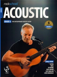 Rockschool Acoustic Guitar 2019 Grade 6 + Online Sheet Music Songbook