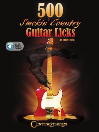500 Smokin Country Guitar Licks Book + Online Sheet Music Songbook