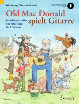 Old Mac Donald Plays Guitar 1-2 Guitars + Online Sheet Music Songbook