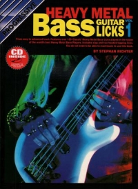 Progressive Heavy Metal Bass Licks 1 Book & Cd Sheet Music Songbook
