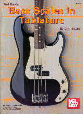 Bass Scales In Tablature Jim Betts Sheet Music Songbook
