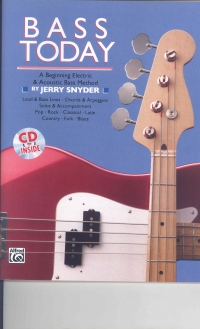 Bass Today Snyder Book & Cd Sheet Music Songbook