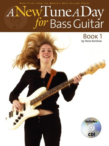 New Tune A Day Bass Guitar Book 1 + Cd Sheet Music Songbook